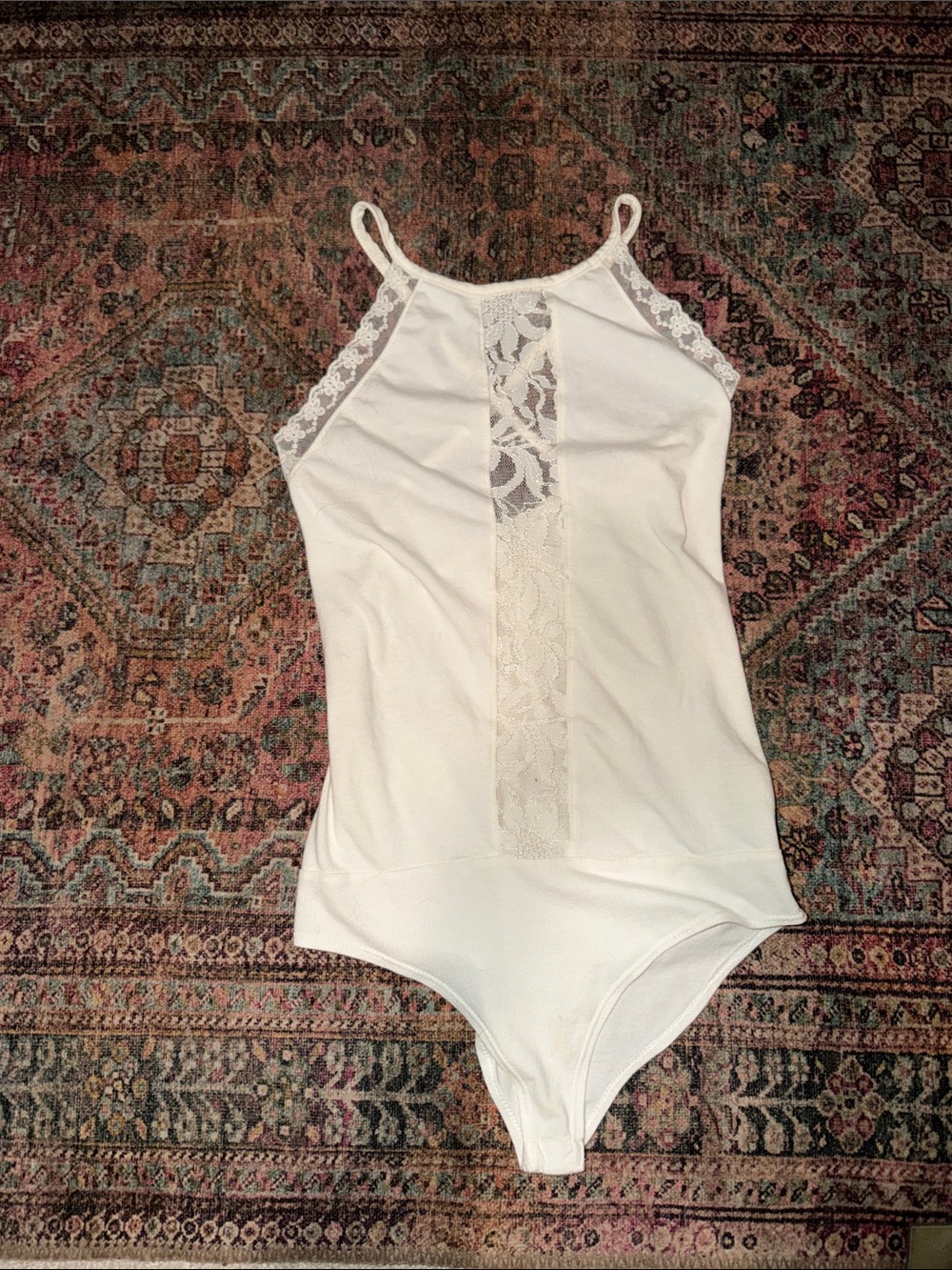 Tobi White Lace Body Suit